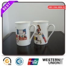 Caneca de cerâmica com Young Lady Design preço barato para habitação e alojamento